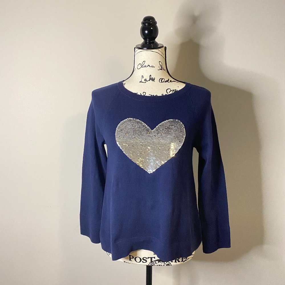 Blue Gap Sweater With Sequins